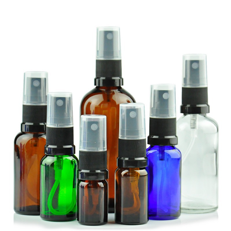 essential oil spray bottle with tamper evident sprayer