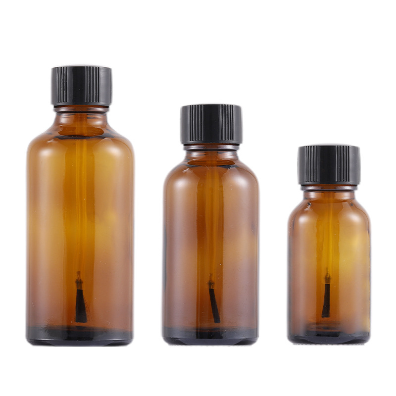 Empty Essential Oil Glass Bottles with Brush Cap Applicator