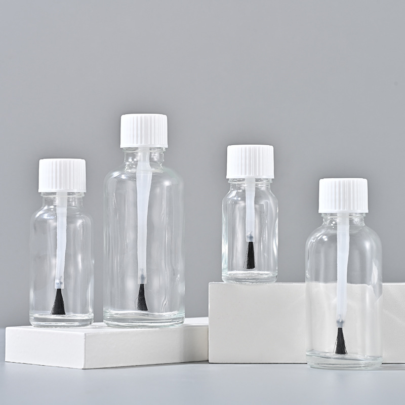 Empty Essential Oil Glass Bottles with Brush Cap Applicator