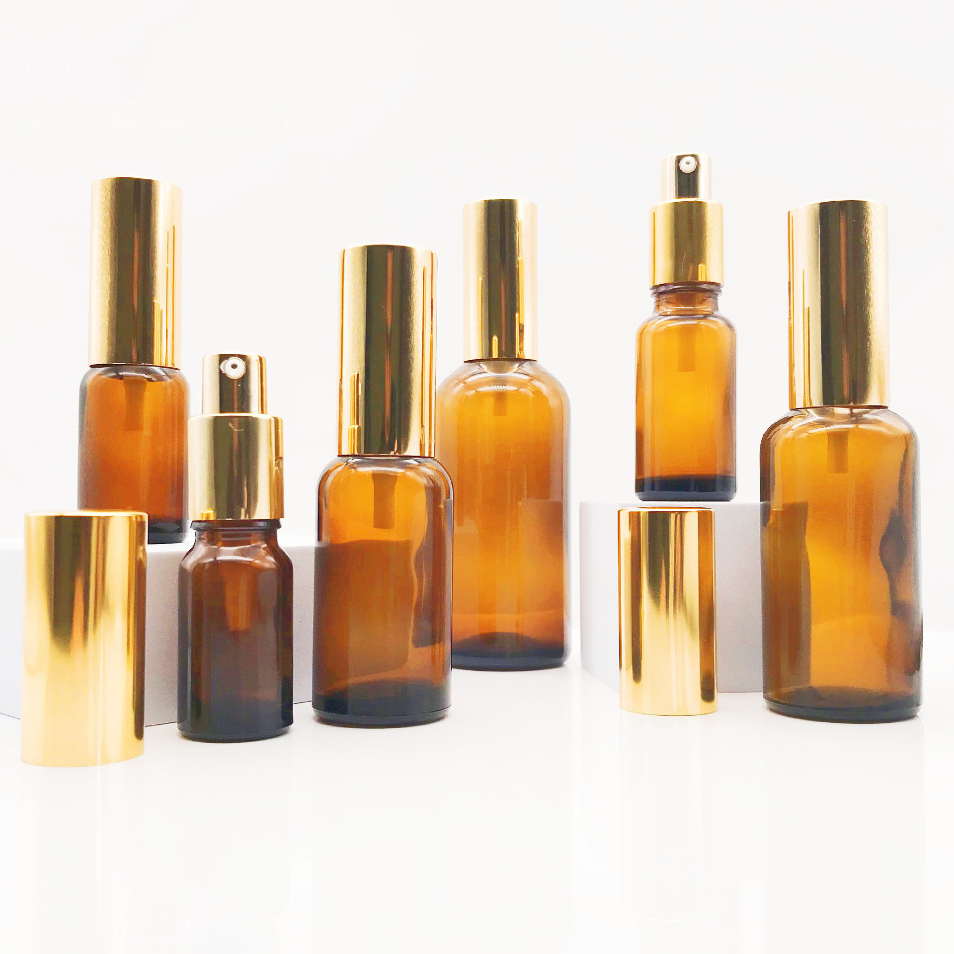 hair oil bottle with aluminum cream pump