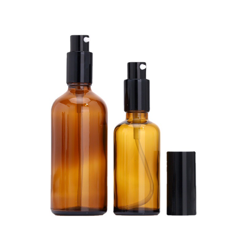 hair oil bottle with aluminum cream pump