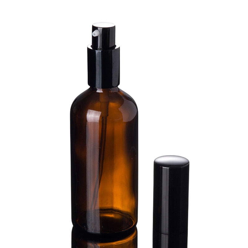 hair oil bottle with aluminum cream pump