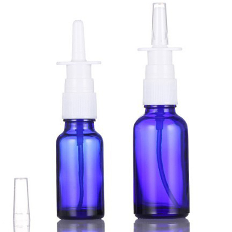 Amber Glass Bottle with Nasal Atomizer