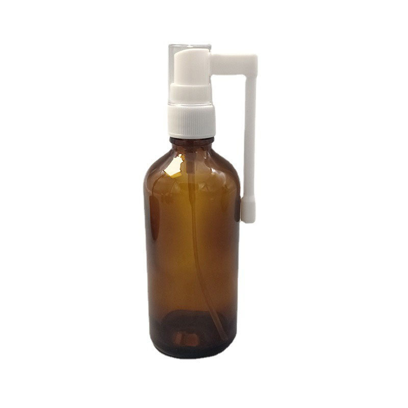 Throat Oral Sprayer Amber Glass Bottles