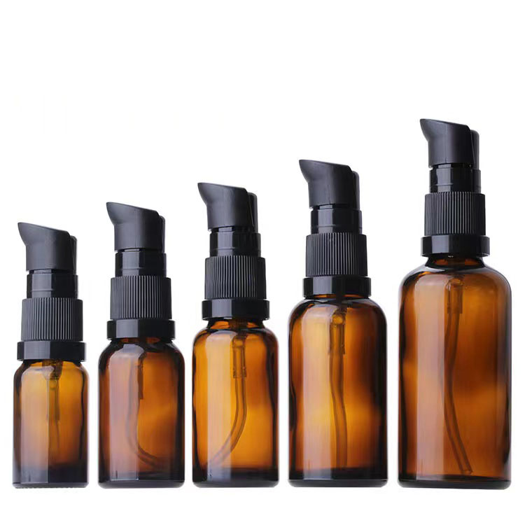 1oz glass hair oil bottle