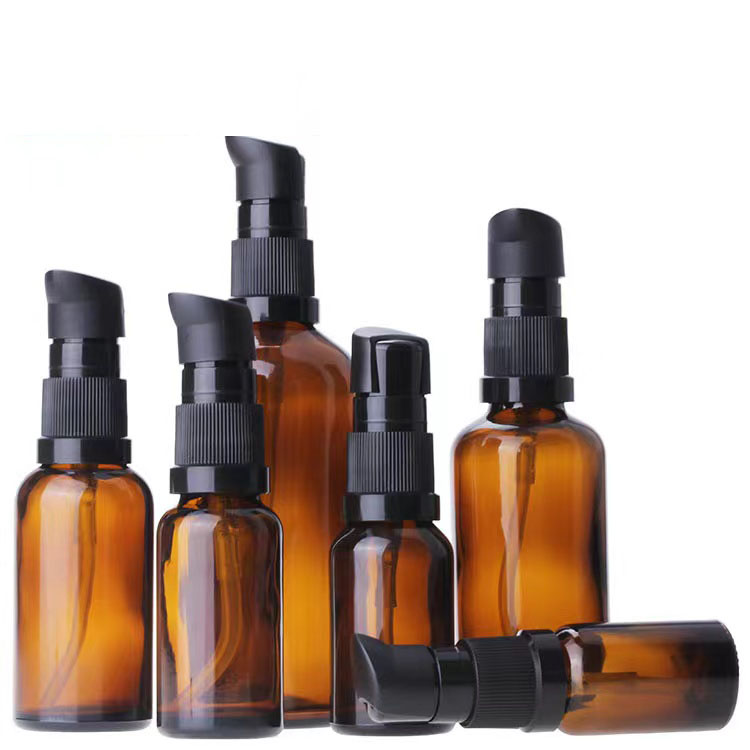 1oz glass hair oil bottle
