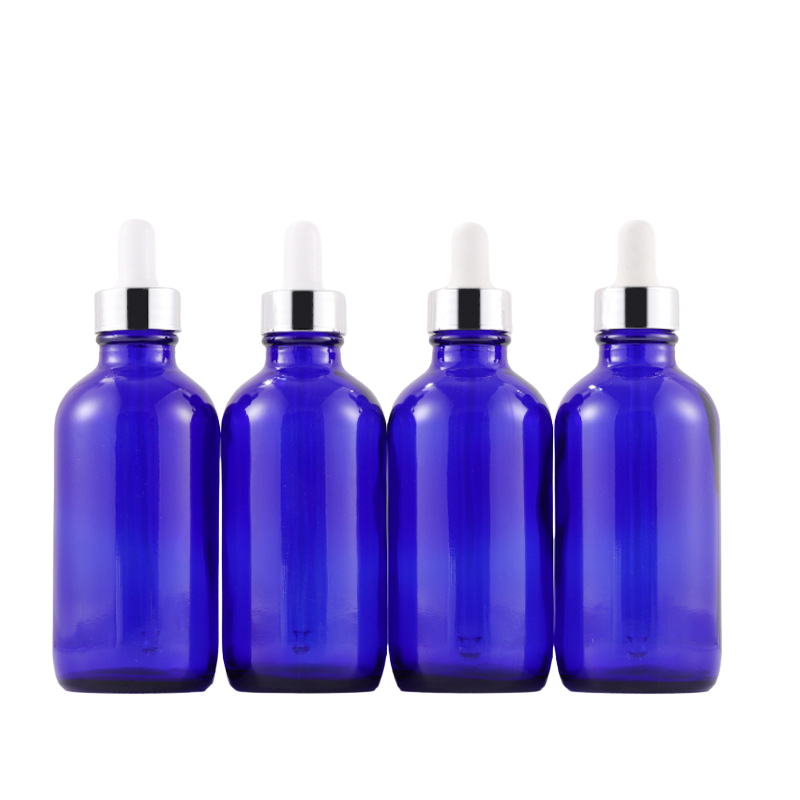 boston round glass bottles with droppers