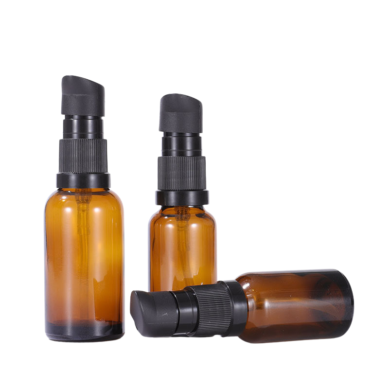 1oz glass hair oil bottle