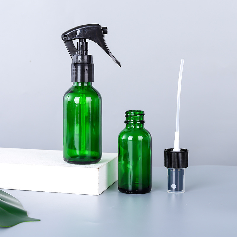 boston round bottle with pumps